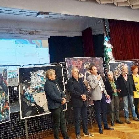 La fête de l'Europe a débuté avec le vernissage des oeuvres de cinq artistes de Calatayud