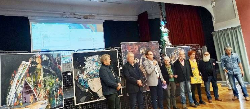 La fête de l'Europe a débuté avec le vernissage des oeuvres de cinq artistes de Calatayud