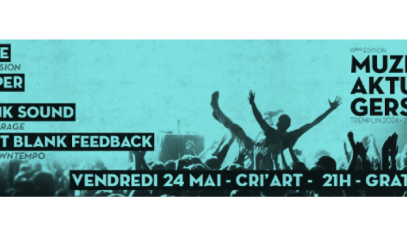 Tremplin Musikaktuel Gers : les sélectionnés en concert au Cri'Art vendredi !