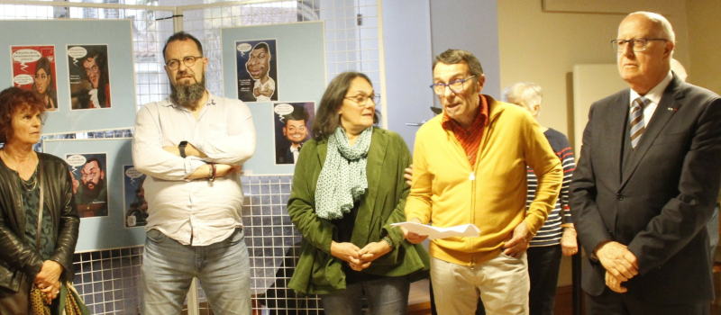 Le Salon de la Caricature et du Dessin de Presse de Marciac est inauguré