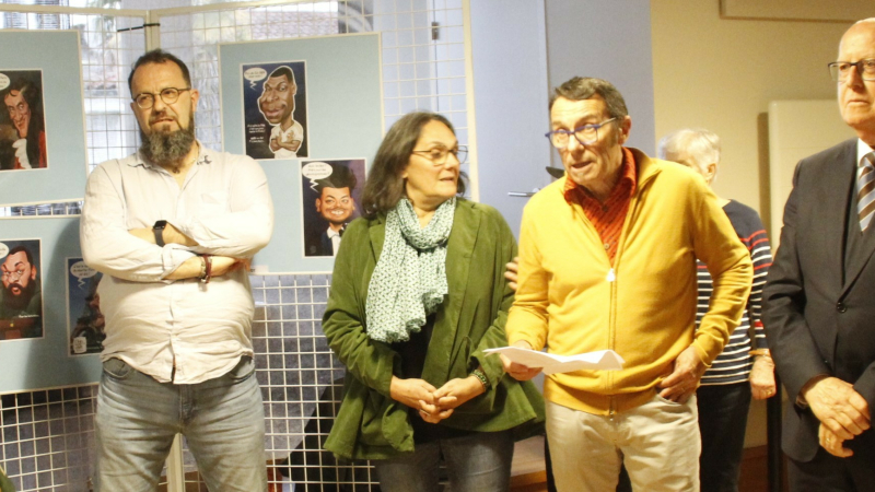 Le Salon de la Caricature et du Dessin de Presse de Marciac est inauguré