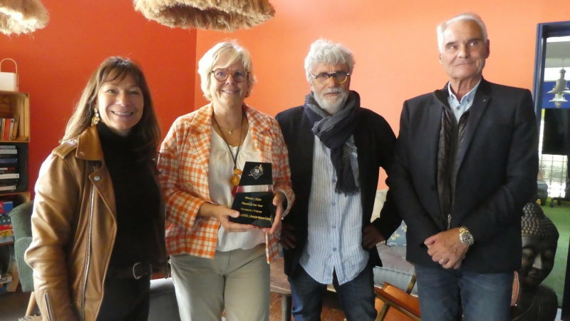 Muriel Abadie,  Vice-Présidente de la Région Occitanie en charge du Tourisme durable, des loisirs et du Thermalisme. en visite au Whaka Lodge