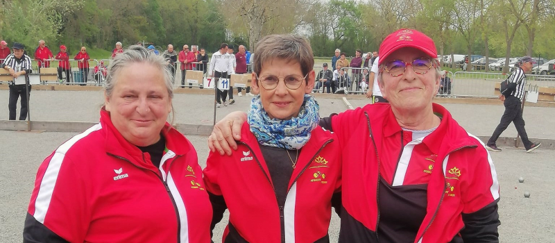 Championnat d'occitanie en triplette féminine.