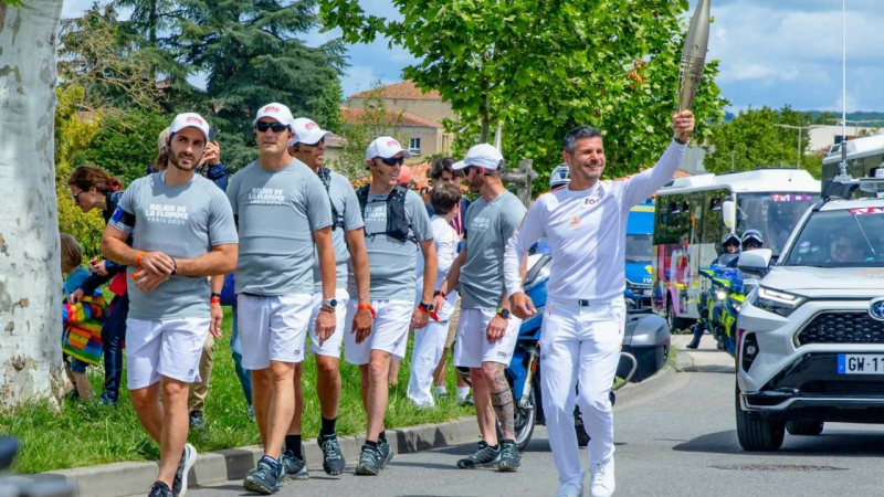 Une journée réussie pour le passage de la Flamme Olympique