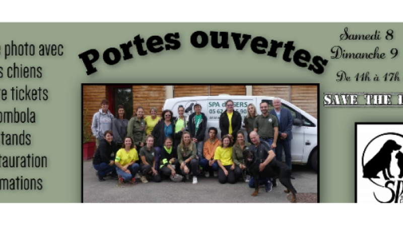 La SPA ouvre ses portes pendant tout un week-end !