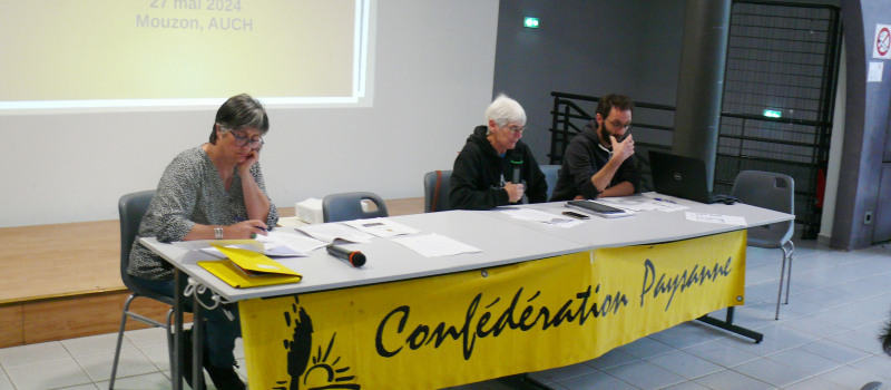 AG de la confédération paysannne du Gers, baisse sur les produits bio : " A qui la faute ?"
