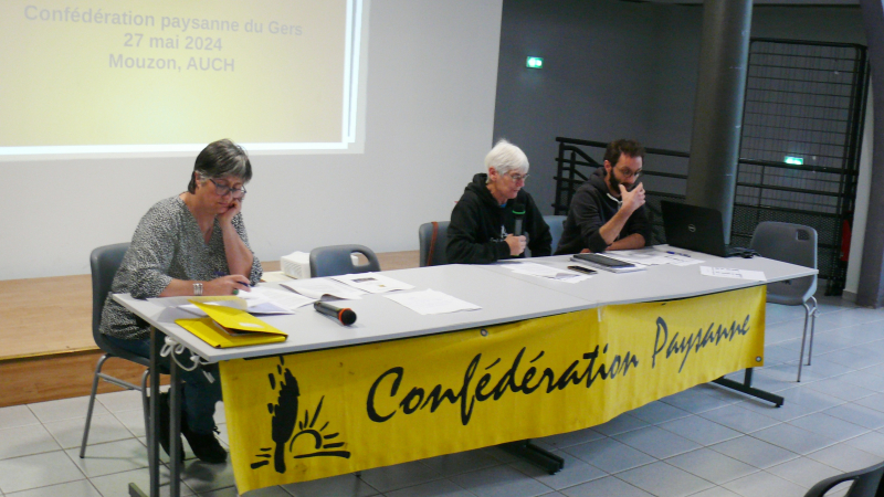 AG de la confédération paysannne du Gers, baisse sur les produits bio : " A qui la faute ?"