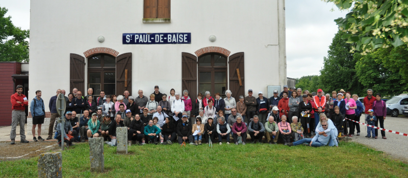Une randonnée pour célébrer le centenaire de l'inauguration de la gare de Saint-Paul de Baïse