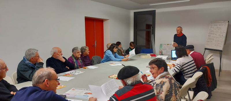 "Ma vila, mon vilatge dens vint ans" par l'atelier Los Farlabicaïres