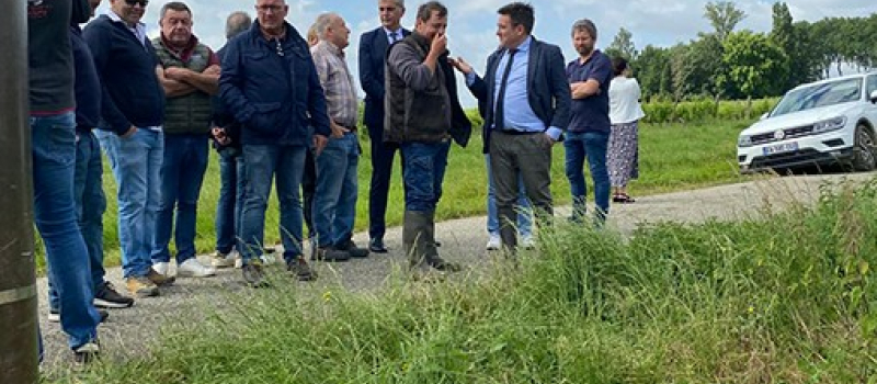 Les agriculteurs victimes des violents orages de samedi