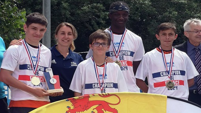 Pétanque : Enzo Soso et ses co-équipiers champions de France UNSS
