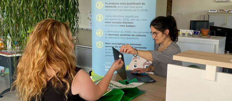 Venez chercher vos badges d'accès aux containers