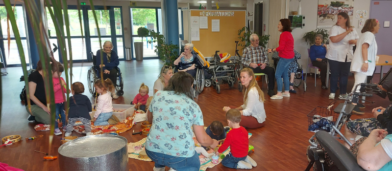 Fête de la musique avant l'heure à l'EHPAD de l'hôpital  de Vic-Fezensac !
