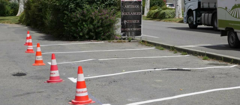 Des marquages au sol pour renforcer la sécurité