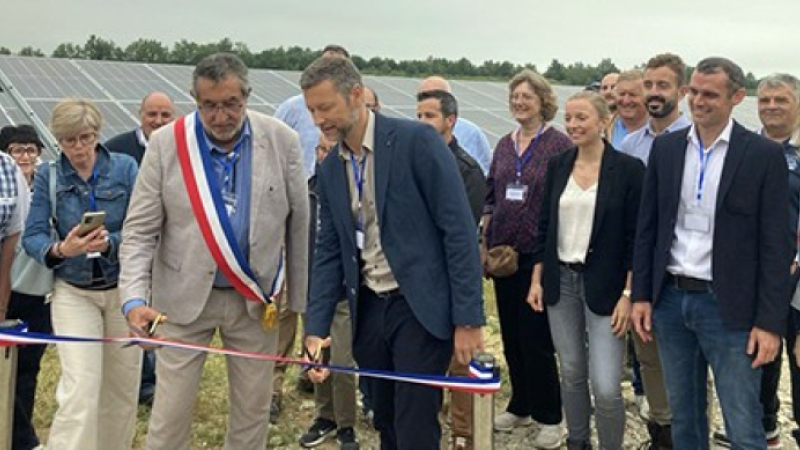 Inauguration du parc solaire CVE