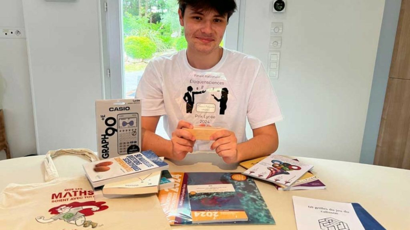 Maxence  gagnant de la Finale du concours d’Eloquensciences !