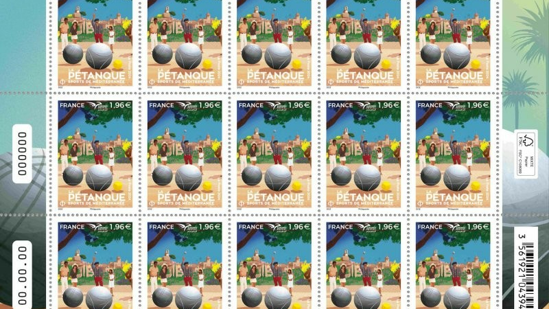 La pétanque sur votre courrier de vacances…
