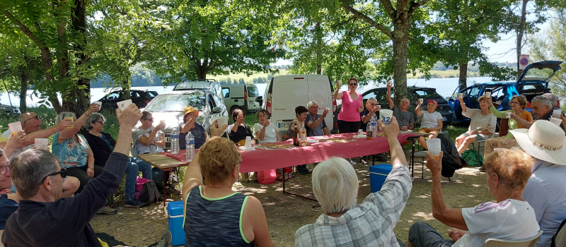 Gymnastique Volontaire Vicoise: dernière marche santé de la saison au lac de Candau