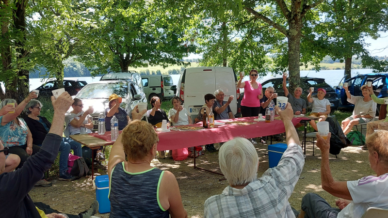 Gymnastique Volontaire Vicoise: dernière marche santé de la saison au lac de Candau