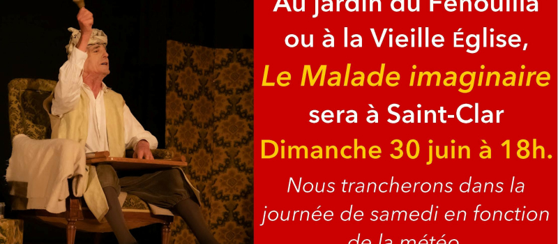 Molière interprété par la Troupe de théâtre voisine et amie de Mauvezin...