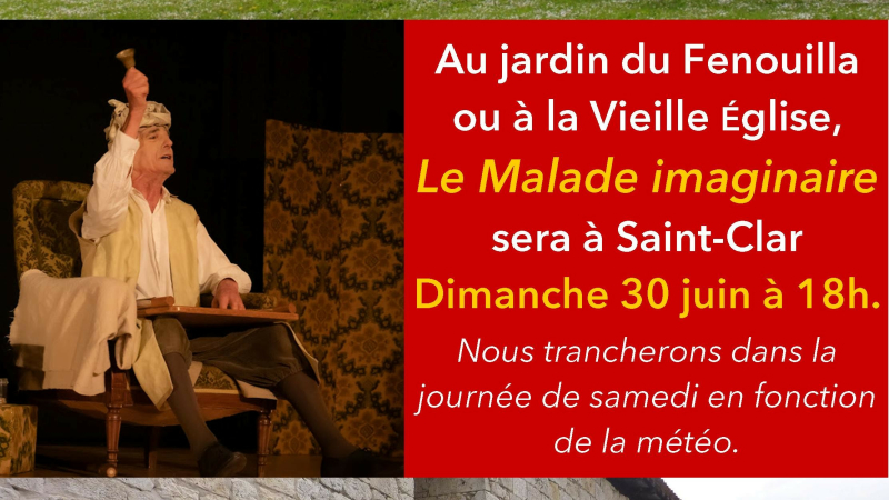 Molière interprété par la Troupe de théâtre voisine et amie de Mauvezin...