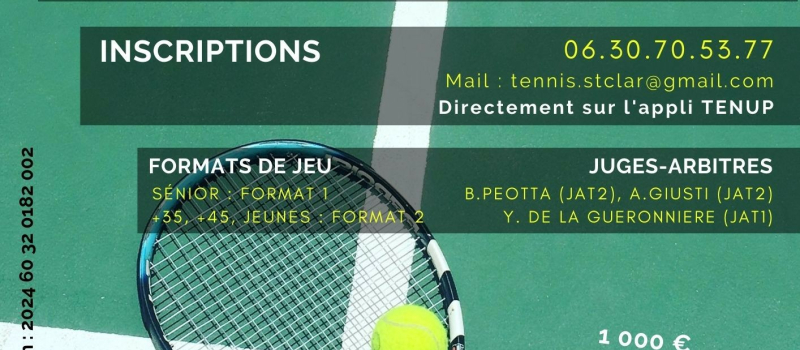 Prochainement Saint-Clar va vivre au rythme du tournoi de tennis !