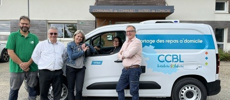Un nouveau véhicule pour le portage de repas à domicile à la Communauté de Communes Bastides de Lomagne