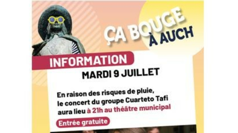 Report du concert de Cuarteto Tafi au théâtre d'Auch