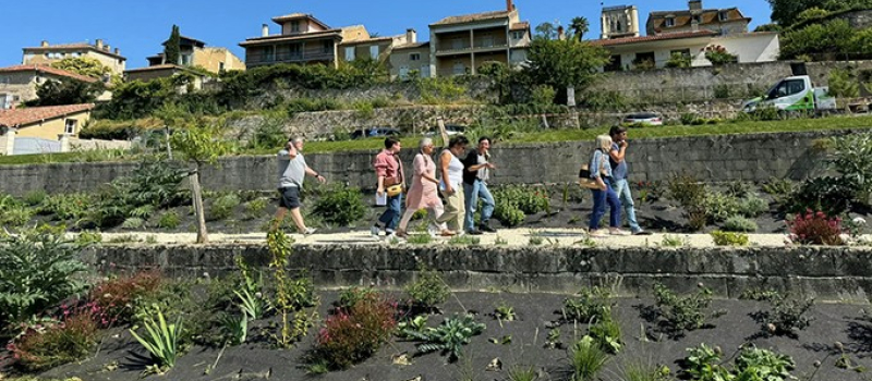 Jardin Deu Hountanèr : visite de chantier