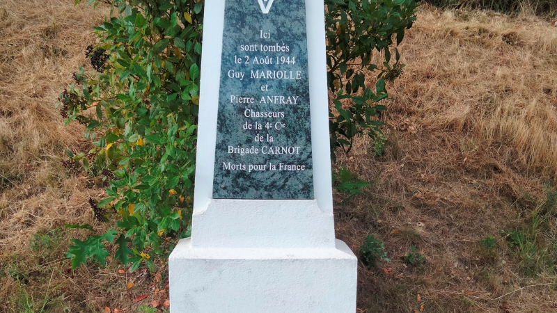 Commémoration en souvenir de deux résistants tombés sous les balles allemandes il y a 80 ans