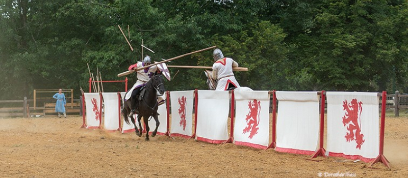 tournoi de joute équestre à Termes d'Armagnac