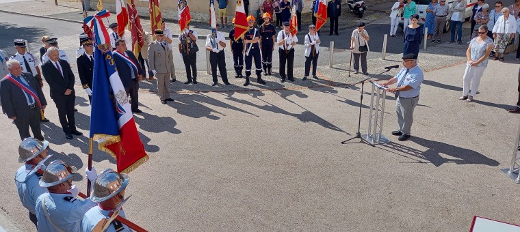 en hommage aux soldats des trois régiments gersois qui furent mobilisés les 2 et 4 août 1914.