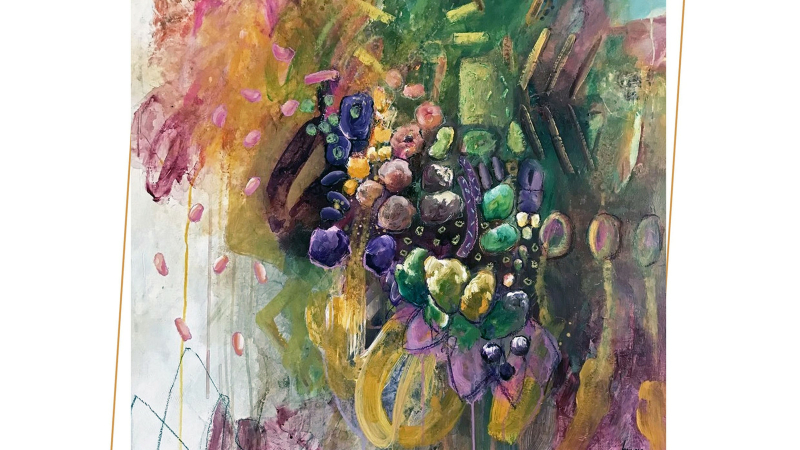 Francine Scrignac : artiste peintre parisienne vient exposer ses oeuvres à la galerie "L'Arcade ".