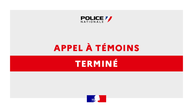 Fin de l'appel à témoin