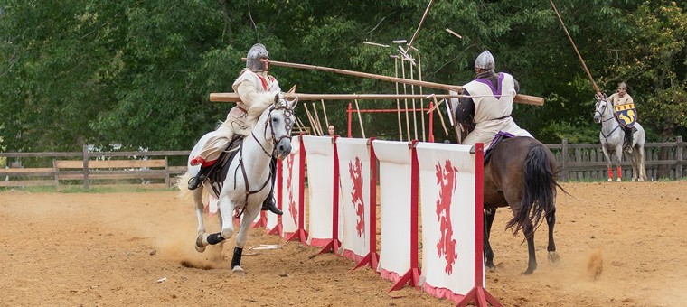 la joute, lances brisées