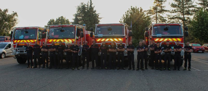 Les pompiers gersois en renfort sur les feux de foret dans l'Hérault