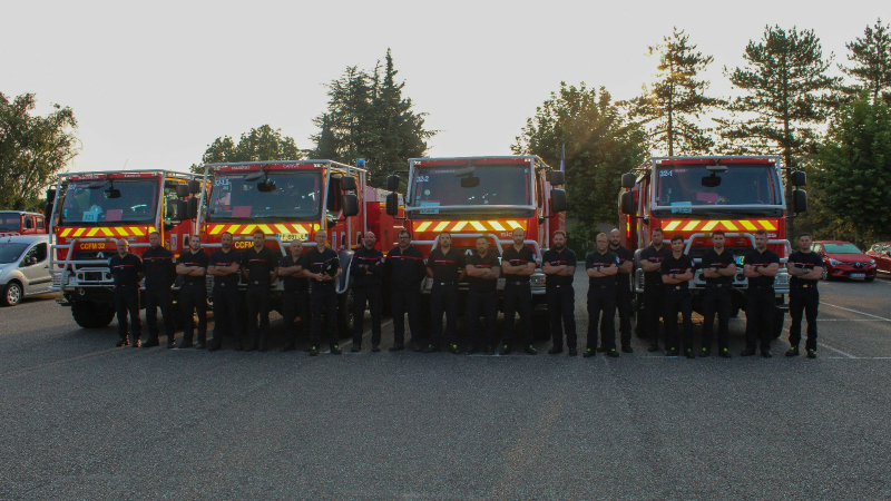 Les pompiers gersois en renfort sur les feux de foret dans l'Hérault