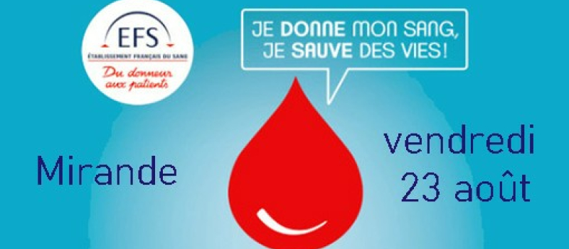 Une pause pour un don de sang