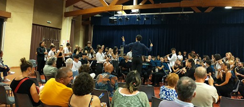 Concert de fin de stage pour les harmonies cadette et junior du département