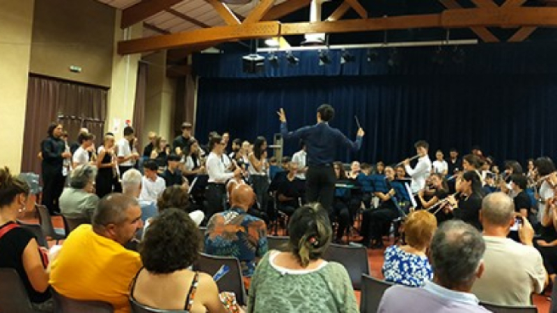 Concert de fin de stage pour les harmonies cadette et junior du département