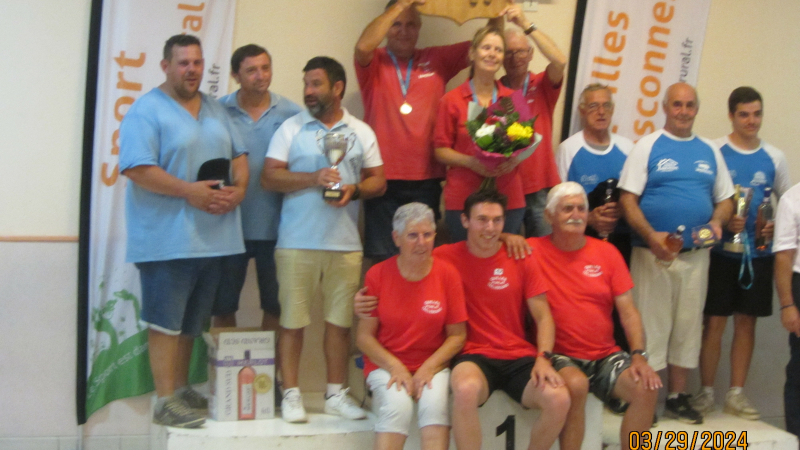 Finales Nationales par équipe de quilles gasconnes du Sport en  Milieu Rural :