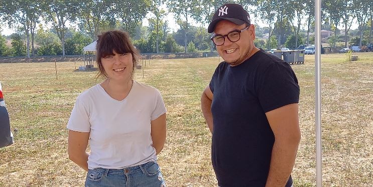 Amina Fenni et Pierre-Louis Ardit, co-présidents des JA canton de Condom et Valence.