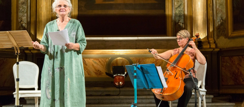 La comédienne Marie Christine Barrault et la violoncelliste Virginie Constant seront à Saint Elix d'Astarc