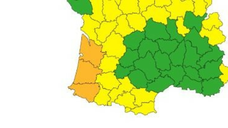 Alerte jaune orages sur le département