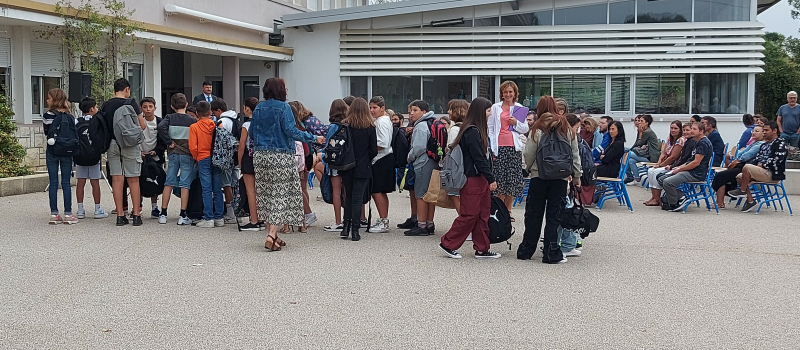 Gers numérique présent au collège Gabriel Séailles pour la rentrée des 6e