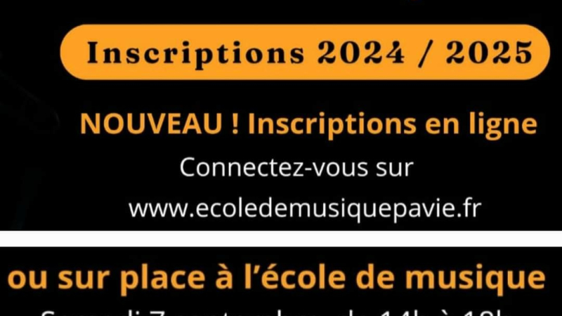 C'est la rentrée à l'école de musique de Pavie