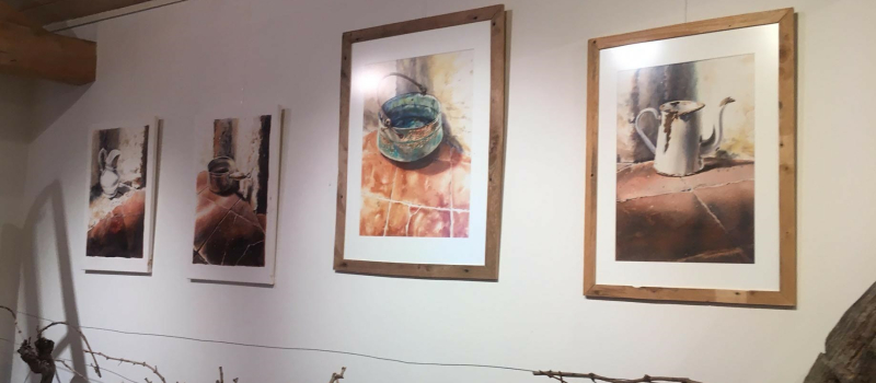 Venez découvrir les peintures à l'aquarelle de Carole Joubin au château de Millet!