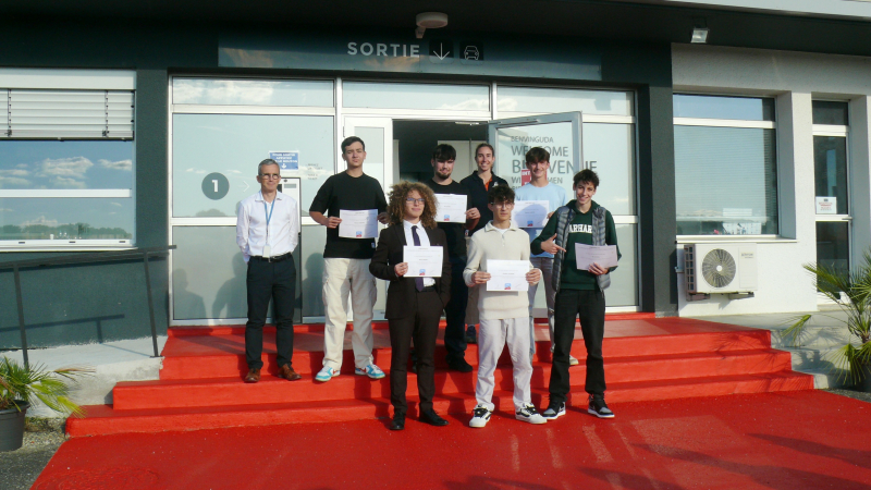 L'aéroport d'Auch a accueilli neuf diplômés du Brevet d’initiation à l’aéronautique