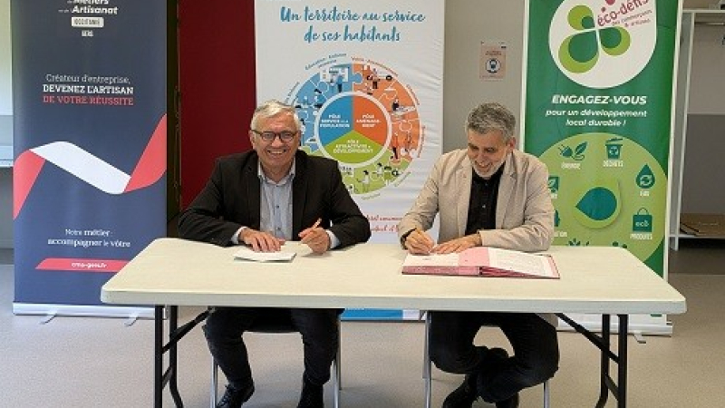 La Communauté de Communes Bastides de Lomagne et la CMA renouvellent leur partenariat pour une économie plus verte !