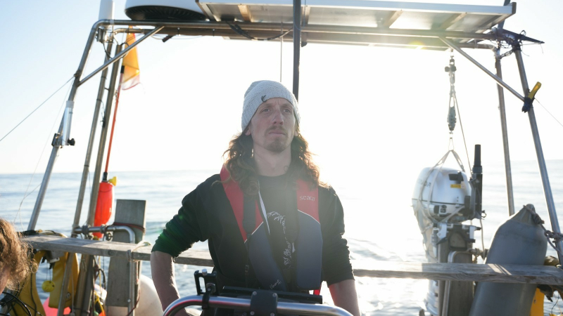 L' explorateur auscitain Tobias Carter est de retour triomphal  à bord du Northabout !
